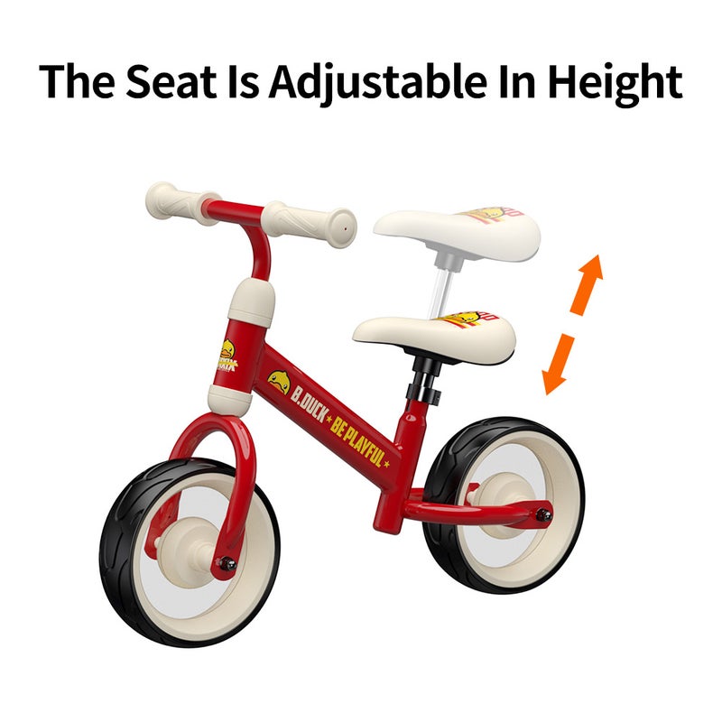 B.Duck - Kids Balance Bike,  height-adjustable saddle, Anti-slip Handle & Wheels, Indoor/Outdoor Ride, Dark Red, 2-5 Y - Image 3